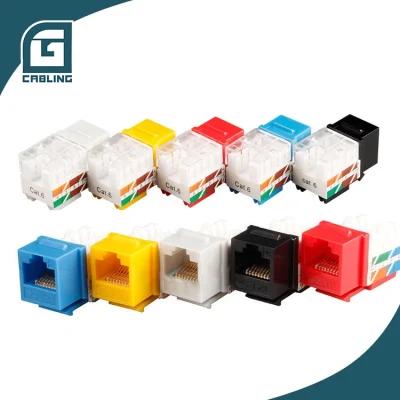Gcabling patch panel RJ45 Commscope CAT6 Keystone con piastra a parete monodisco Martinetto Keystone