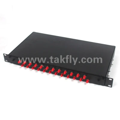 Pannello patch in fibra ottica per montaggio in rack a 19 porte 1u da 24&quot;