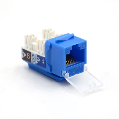 Prese Keystone CAT6 non schermate RJ45 Ethernet di rete a 90 gradi