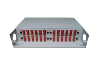 Connettore SC/LC/St/FC a 48 porte, fibra ottica ODF fissa montata su rack da 19&quot; Pannello patch in fibra ottica con telaio di distribuzione