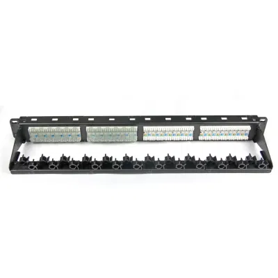 PANNELLO di rete ETHERNET CAT6 montaggio in rack 1u RJ45 24 UTP porta