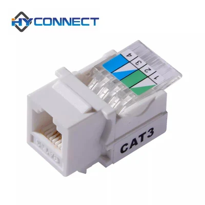 Voice 6p4c Cat3 RJ11 presa telefonica Keystone UTP modulare non schermato Martinetto