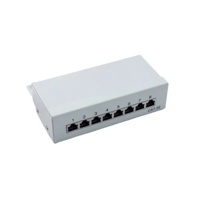 Patch panel per montaggio a parete Cat5e Cat. 6a Cat. 6 1U 8 porte Per Ethernet
