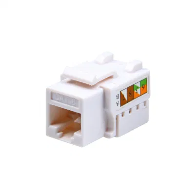 Keystone UTP RJ45 Cat5e CAT6 CAT6A 8p8c senza utensili a 90 gradi Jack modulare