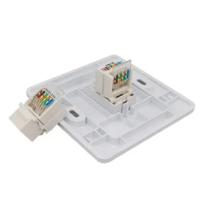 Modulo di uscita a parete UTP CAT6 RJ45 con presa Keystone a 90 gradi Senza utensili