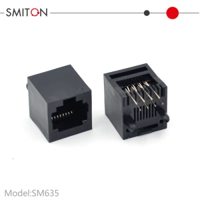 Connettore femmina 8p8c RJ45 Modular Jack per circuito stampato