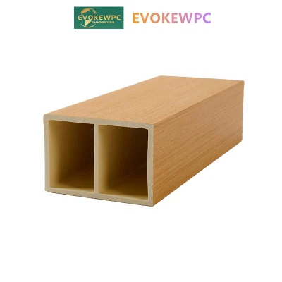 Decorazione interna facile installazione tubi in legno rivestiti in PVC cavità interna Pannelli
