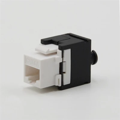 Presa modulare CAT6A Keystone a 180 gradi senza utensili RJ45 di rete