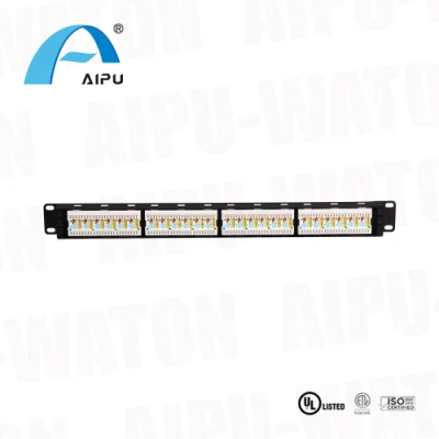 Cat 6.1u 24 porte non schermate UTP RJ45 montaggio su rack Apparecchiature di rete per la gestione dei cavi