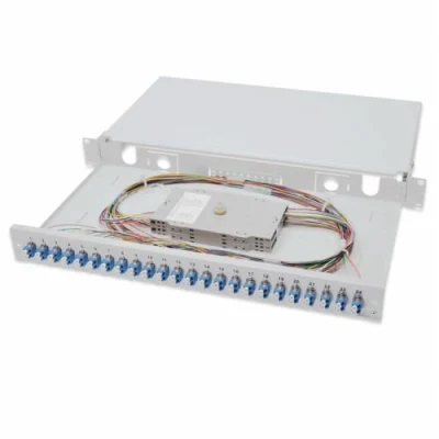 Telaio di distribuzione ottica/in fibra ottica a 12 24 porte montato su rack per Cina Pannello patch
