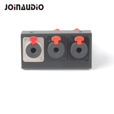 Montaggio laterale per pedalconiera DIY PRO Audio 3 porte 6.35 XLR Kit pannello per pedalboard