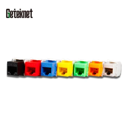 Gcabling 8p8c RJ45 Cat5e CAT6 CAT6A protezione UTP FTP non schermato Jack senza utensili a 180 gradi, 90 gradi, rete modulare CAT6 CAT6A Accoppiatore Ehternet
