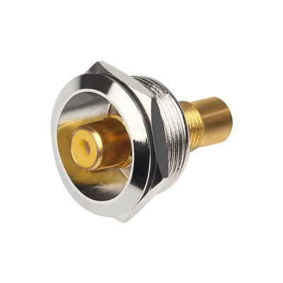 Connettore tipo D, diametro 22 mm Adattatore RCA connettori AV in linea Video Audio AV montaggio a pannello