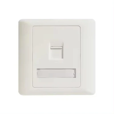 Rete RJ45 Porte singole/doppie piastra frontale piastra frontale parete di rete RJ45 Martinetto Keystone