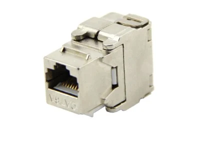 Per cavo Ethernet CAT6A CAT6 Cat5e RJ45 schermato CAT6A Keystone Jack modulare RJ45 Ethernet Cat5e CAT6, confezione da 5