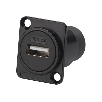 Connettore USB 2.0 tipo D di fabbrica Rj45keystone Jack 3,0 USB Jack frontale Supporti per pannello USB