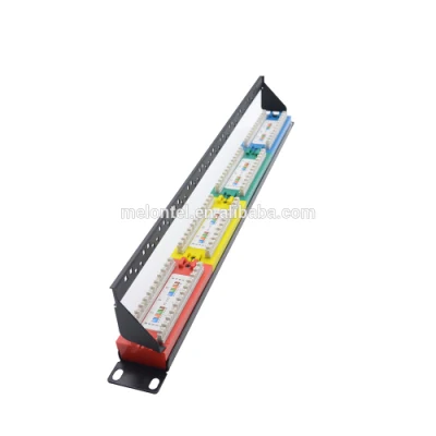 Pannello patch RJ45 1u a 24 porte colorato MT-4011