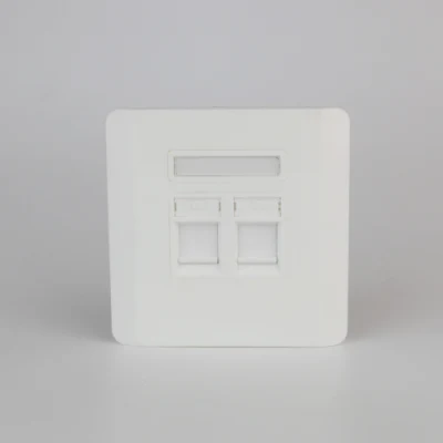Chiave RJ45 a 2 porte, connettore femmina a doppia parete da 86*86 mm, smussato