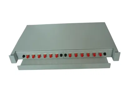 Patch Fibre Channel 1u 2u 3u da 19&quot; a 24 48 core Pannello patch a 12 porte in fibra ottica SC LC SC Pannello a fibre ottiche duplex UPC