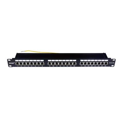 Porte schermati UTP Cat 5e 24 da 19 pollici 1u del pannello patch P198-24