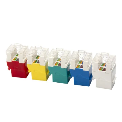 Martinetto Keystone Cat 6 non schermato modulare con punzonatura a 180 gradi Presa modulare UTP CAT6 CAT6A RJ45 8p8c Cat5e