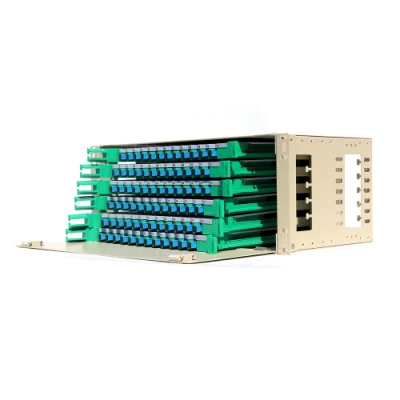 Scatola di terminazione LC SC Kolorapus 1u per montaggio a parete rack 12 Fibra ottica a 24 48 72 96 144 porte a 48 core Quadro di distribuzione del pannello di controllo