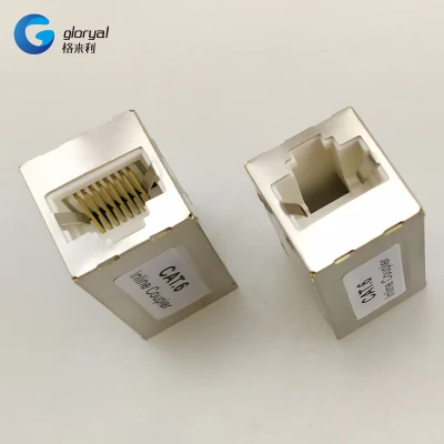 Accoppiatore in linea Cat6/CAT6A/Cat5e di rete 8p8c RJ45 STP presa Keystone, accoppiatore in linea di rete