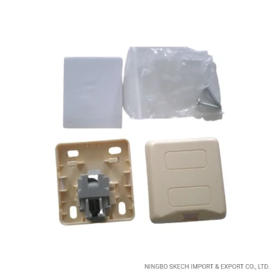 Presa modulare a gel RJ11 a porta singola, superficie 6p2c Presa per scatola telefonica