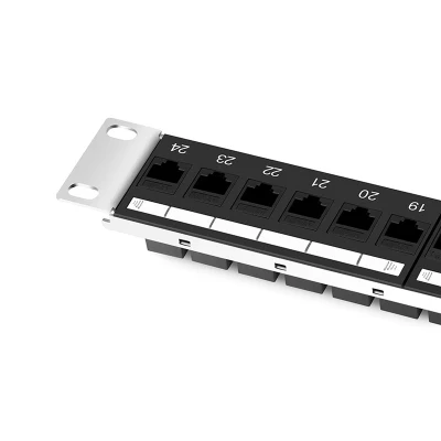 Cavo 1ru a 24 porte Cat5e UTP 24 porte Patch di rete integrata Pannello