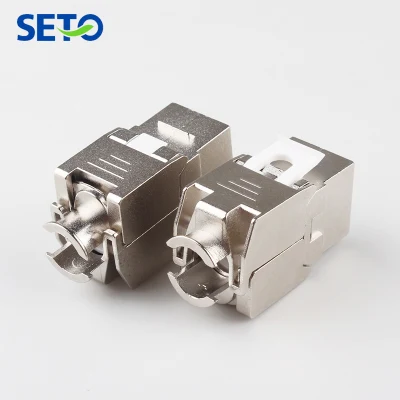 Presa Keystone RJ45 Cat7/CAT6A AMP di alta qualità con schermatura STP senza utensili