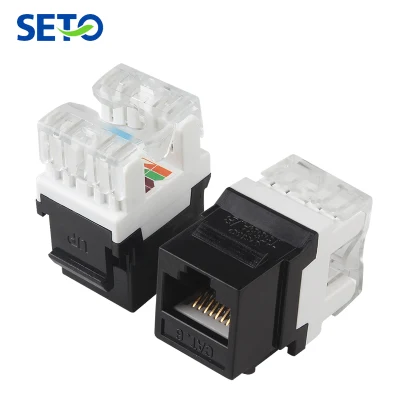 Jack modulare RJ45 femmina CAT6 con chiave di scatto non schermato, vendita a caldo