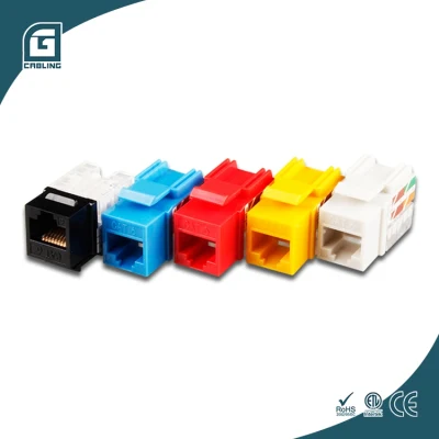Gcabling CAT6 CAT6A RJ45 Keystone Jack 8p8c CAT6 Network Modular Presa per chiave UTP CAT6A Cat5e