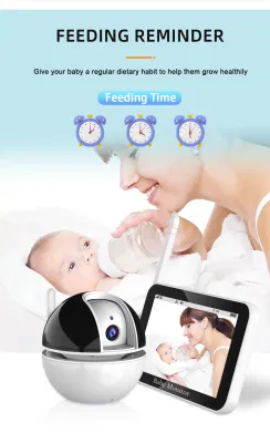 Smart IP Camera con schermo LCD da 5 pollici + Touch Panel Baby Monitor Di sorveglianza 2 vie Talk Night Vison LCD Display Baby Telecamera di monitoraggio