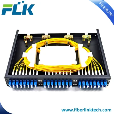 Fibre ottiche per montaggio in rack a 24 porte da 1 unità 19&quot; all&prime;ingrosso Pannello patch