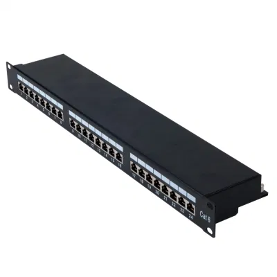 Circa T6 Patch Panel 24 Porte 90 gradi FTP Cat5e CAT6A