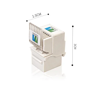 Modulo senza utensili RJ11, modulo vocale Cat3, jack Keystone placcato oro, tre tipi di modulo informativo