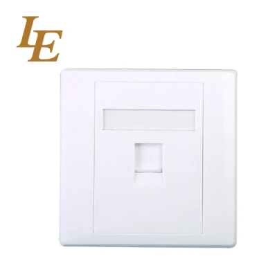 Pannello connettore femmina modulare Keystone con presa a parete a 1 porta bianco Piastra frontale RJ45