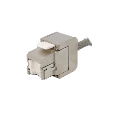 Cat. Senza utensili 6A Cat. 7 accoppiatore in linea con jack Keystone schermato FTP RJ45 con parapolvere