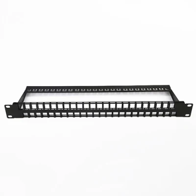 Pannello patch non schermato Cat5e CAT6 a 48 porte 1u