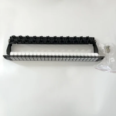 Pannello patch UTP CAT6 non schermato a 48 porte 1u ad alta densità Con jack Keystone RJ45