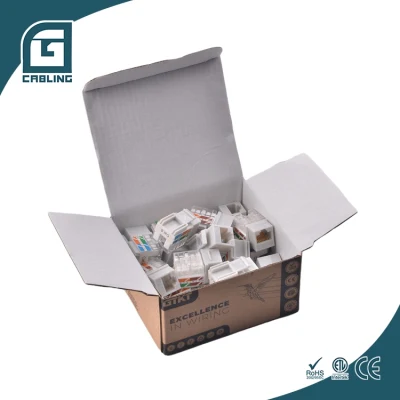 Gcabling 8p8c RJ45 CAT6 Networking accoppiatore Ethernet CAT6A modulare UTP Disschermatura presa Keystone RJ45