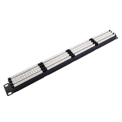 19 pollici 1u Keystone Jack pannello patch costruttori 24 porta Pannello patch 3m con gestione cavi
