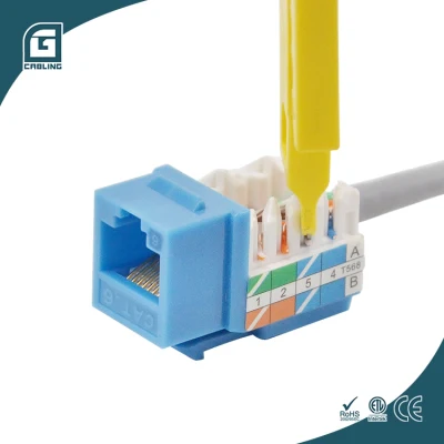 Keystone Gcabling Cat 6 Cat5e Keystone Jack CAT6A Keystone