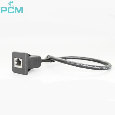 Cavo patch Ethernet femmina-maschio per montaggio a pannello RJ45