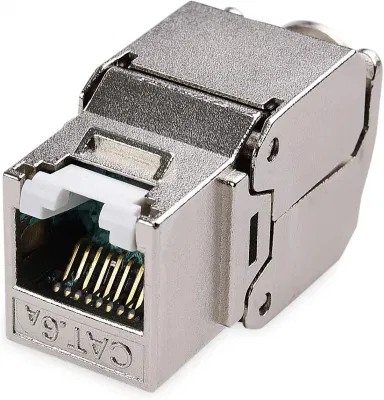PRESA Keystone CAT6A senza utensili direzione di crimpatura FTP presa Keystone RJ45 sinistra-destra Cod. PROD. 6 UTP 180 gradi