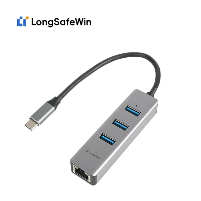 2023 Sconto speciale 4 in 1 docking con hub tipo C. USB C Hub USB RJ45 USB 1000 m di ricarica rapida da 3 stazioni Mozzi