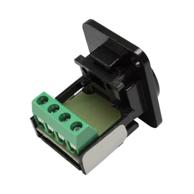 Presa Keystone per vite terminale per montaggio a pannello tipo D RJ11 Cat3 4p4c Connettore adattatore