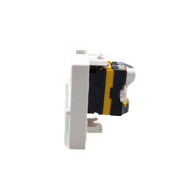 Keystone RJ45 UTP Cat6A Cat6A Cat5e promozionale di qualità migliore ABS Accoppiatore a parete con presa modulare