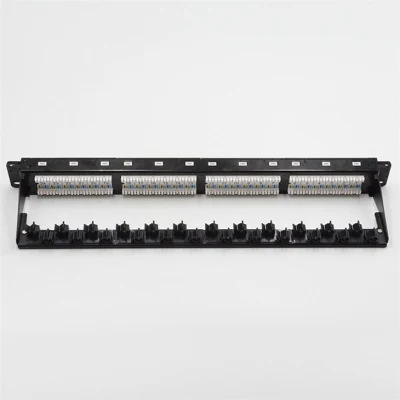 Pannello patch UTP non schermato a pieno carico RJ45 a 24 porte di rete