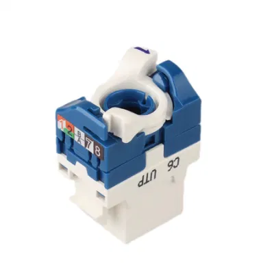 Presa Keystone RJ45 CAT6 rotante non schermata UTP senza utensili di rete